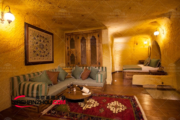 青島loft仿真巖洞主題民宿也太美太真實(shí)了吧