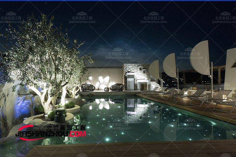 人造仿真樹植物給北京長(zhǎng)新花園別墅帶來不一樣的春天