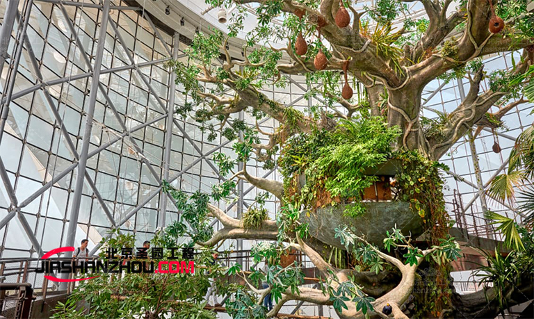 安徽桐城嬉子湖生態旅游區仿真樹項目栩栩如生