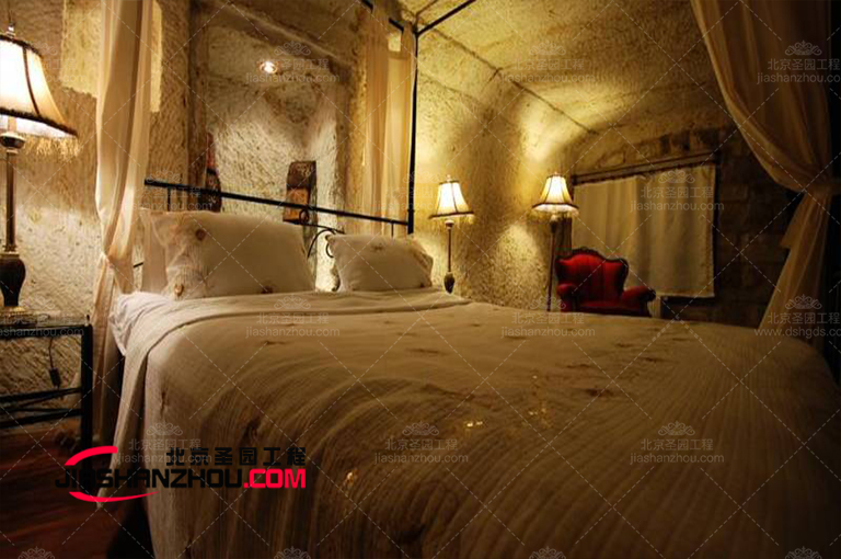 人造窯洞民宿營造出與各種設計和景觀f 格完美匹配的空間環境