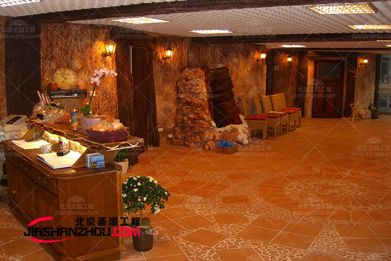 北京廠家華麗豪華的法國f 格仿真鹽洞酒店設計畫廊