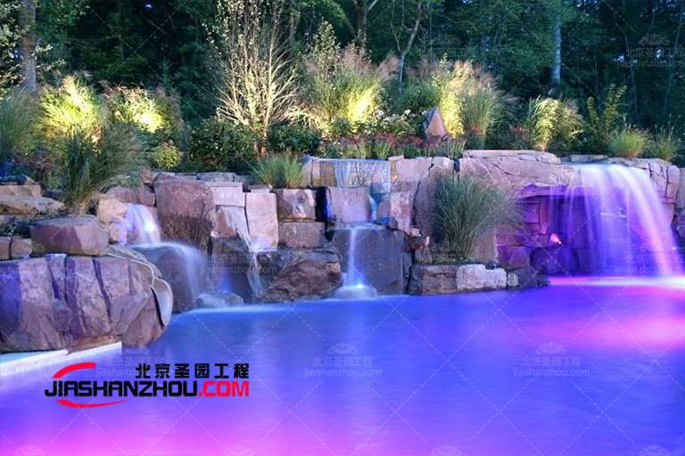 現代塑石假山水池景觀設計的種類以及設計特色