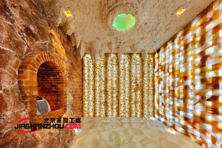 北京廠家的洞穴主題汗蒸鹽療房具有經(jīng)典的吸引力