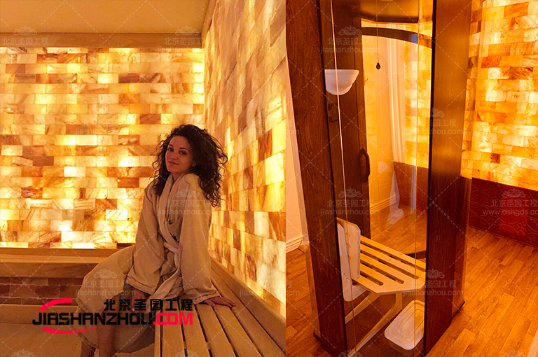 汗蒸房洞穴式鹽療房的舒適魅力來自于不同設計元素的選擇