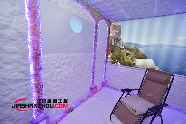 專業安裝仿真洞穴式主題鹽療房\酒店會所中心鹽療房濕蒸房