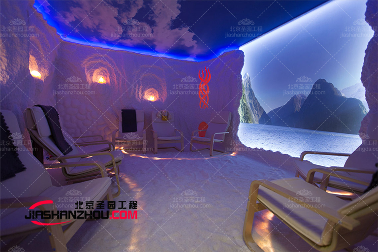 創造戲劇和浪漫的兒童主題仿真鹽洞汗蒸房創意制作