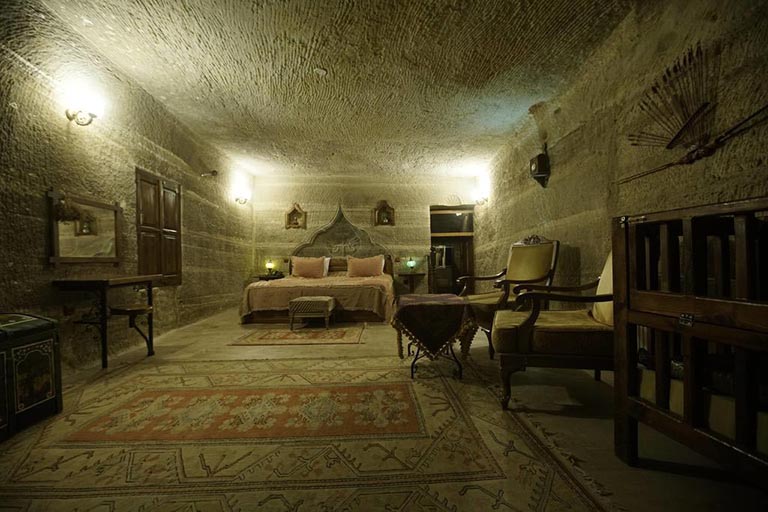 人造水泥仿真巖洞民宿 全水泥裝修高級經典案例