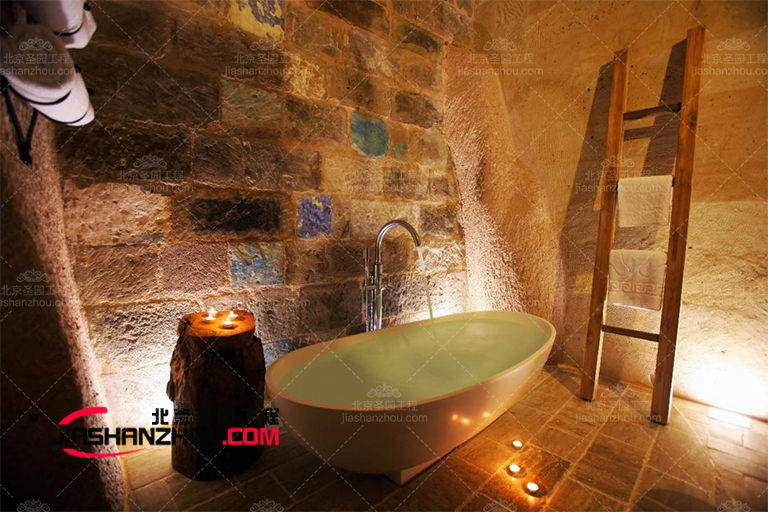 跟廠家學習如何設計出好的仿真窯洞民宿空間