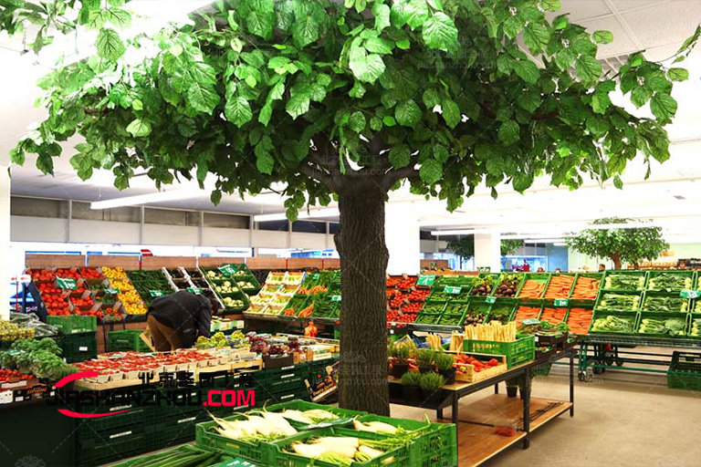 綠色仿真樹植物哪里有 無中間商的北京廠家仿真假樹