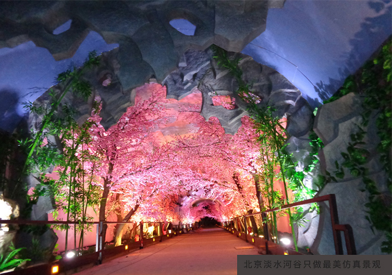 遼寧櫻花樹仿真樹農場制作案例 櫻花雨仿真樹超浪漫！