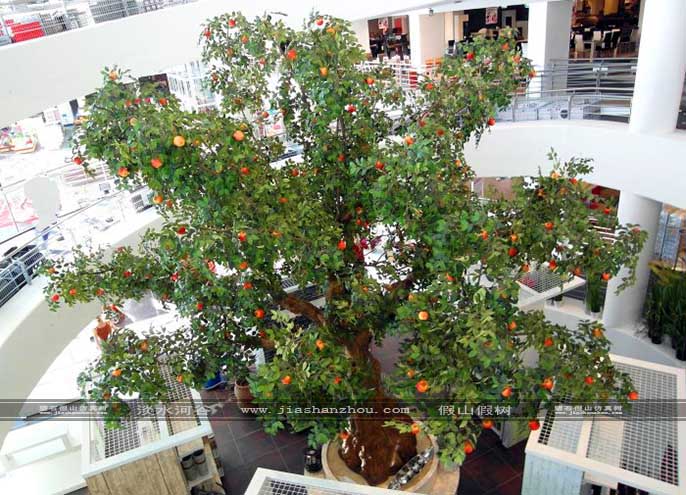 仿真樹葉室內(nèi)裝飾效果