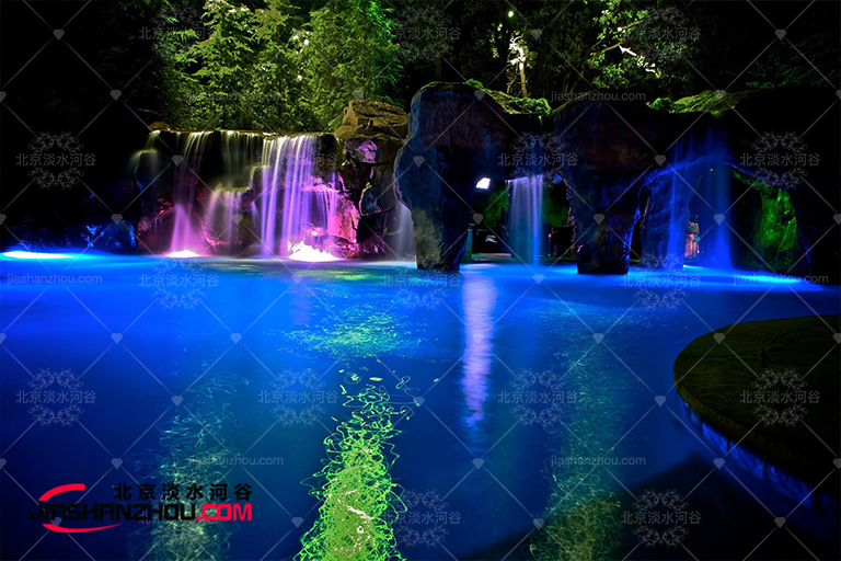 人工假山瀑布.jpg 人工假山瀑布