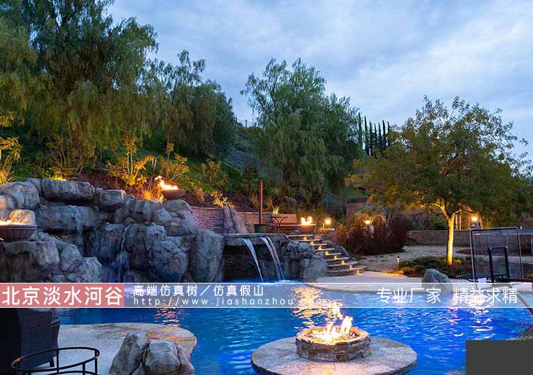 人工假山瀑布景觀.jpg 人工假山瀑布景觀