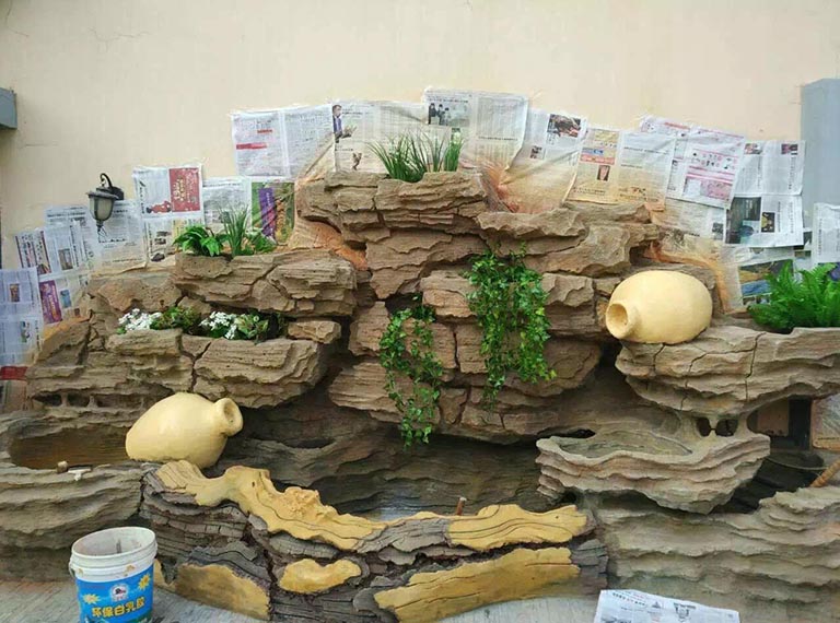 室內假山景觀圖片大全