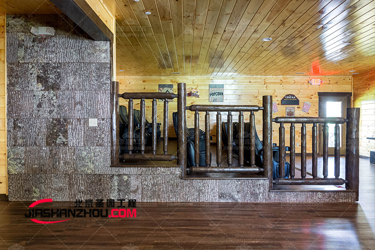 仿真洞穴木質酒店