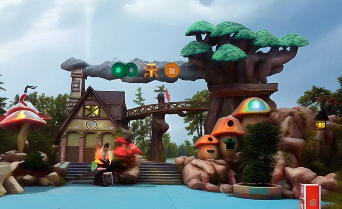 生態(tài)園大門