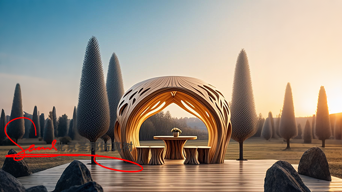 水泥仿木花架.png 水泥仿木花架