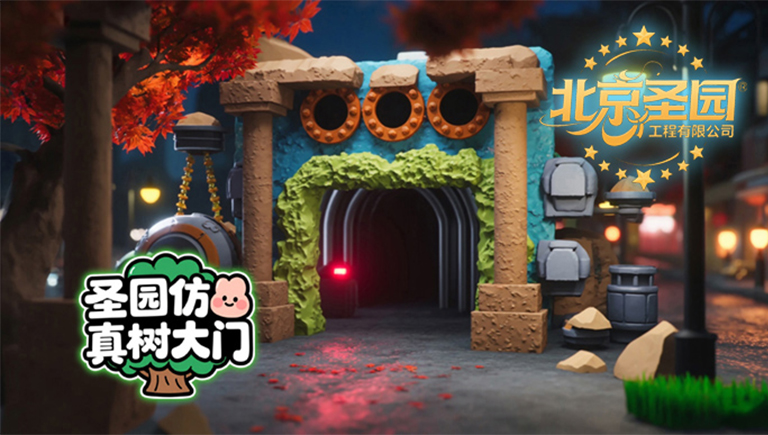 仿真假山大門.jpg 仿真假山大門