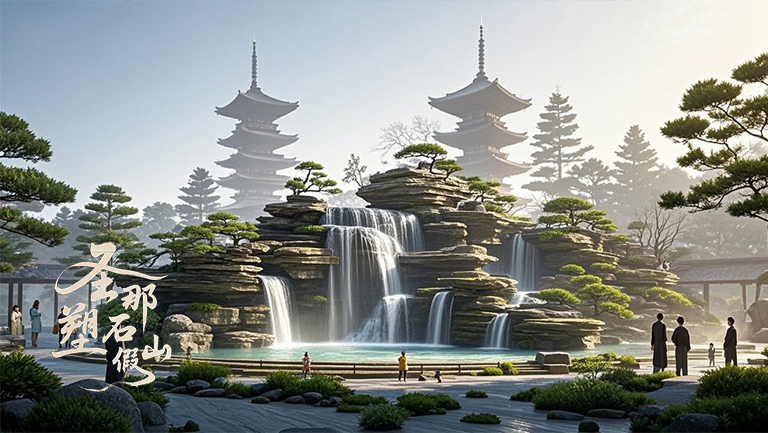 水泥假山.jpg 水泥假山