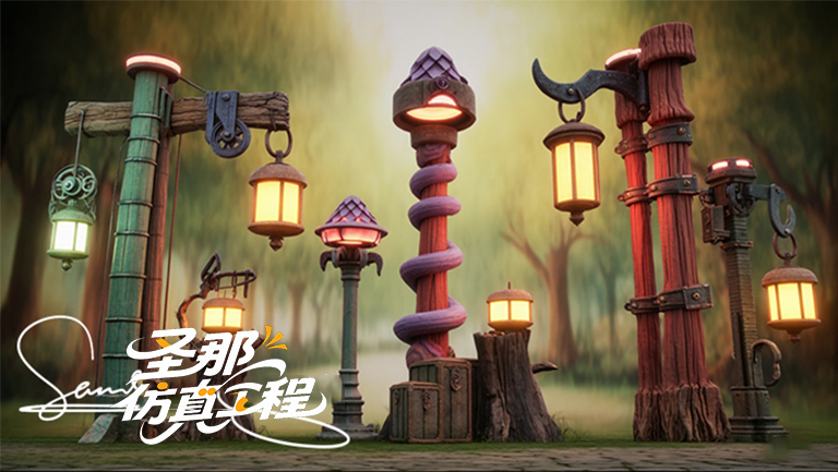 水泥仿木燈桿.jpg 水泥仿木燈桿